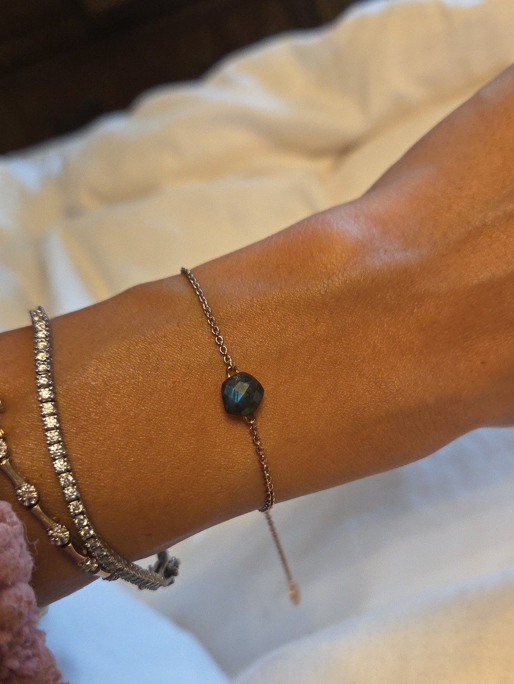Monica Vinader Rose Gold Vermeil Sterling Silver Adjustable Bracelet